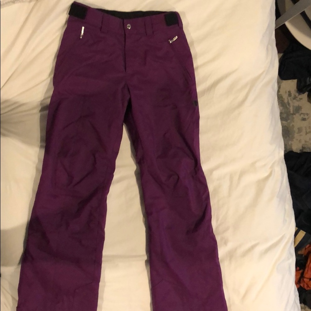 Magenta/Purple Descente Insulated Ski Pant